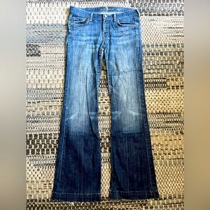 👖 7 For All Mankind Ladies Dojo Low Rise Flared, Bootcut Jeans, Distressed
